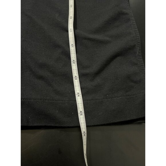 Cuyana Short Sleeve V Neck Tee Midi Dress Black Small Organic Cotton - Picture 13 of 15